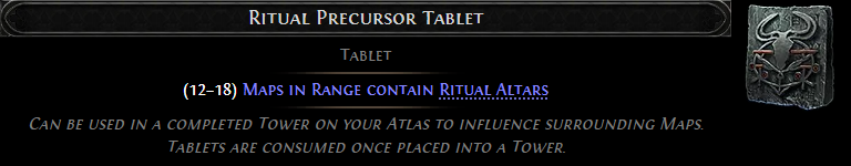 MMOJUGG Path of Exile 2 Ritual Precursor Tablet * 5 Details View of Item Function and Use